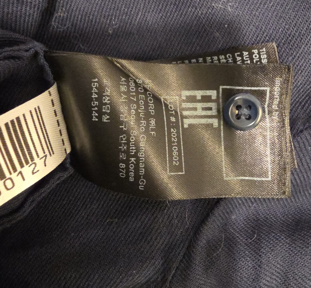 ba&sh Women's Navy Ruffled Collar Top - Picture 11 of 11